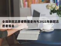 全国新冠志愿者数据查询与2021年新冠志愿者报名