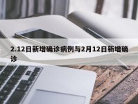 2.12日新增确诊病例与2月12日新增确诊