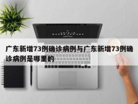 广东新增73例确诊病例与广东新增73例确诊病例是哪里的