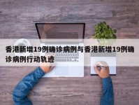 香港新增19例确诊病例与香港新增19例确诊病例行动轨迹