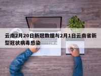 云南2月20日新冠数据与2月1日云南省新型冠状病毒感染