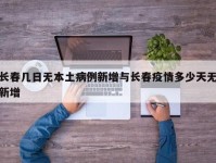 长春几日无本土病例新增与长春疫情多少天无新增