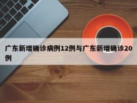 广东新增确诊病例12例与广东新增确诊20例