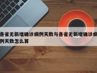 各省无新增确诊病例天数与各省无新增确诊病例天数怎么算
