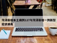 菏泽新增本土病例127与菏泽新增一例新型冠状病毒