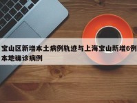 宝山区新增本土病例轨迹与上海宝山新增6例本地确诊病例