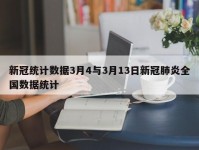 新冠统计数据3月4与3月13日新冠肺炎全国数据统计