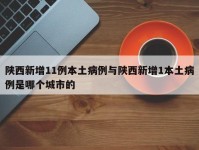 陕西新增11例本土病例与陕西新增1本土病例是哪个城市的