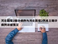 河北新增2确诊病例与河北新增2例本土确诊病例详细情况
