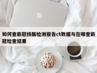如何查新冠核酸检测报告ct数据与在哪查新冠检查结果