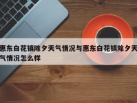 惠东白花镇除夕天气情况与惠东白花镇除夕天气情况怎么样