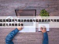 临泉降温天气情况表格图与临泉县的天气预报最近几天有雨没有