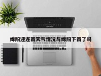 绵阳迎连雨天气情况与绵阳下雨了吗