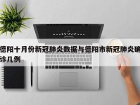 德阳十月份新冠肺炎数据与德阳市新冠肺炎确诊几例
