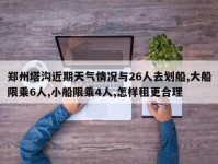 郑州塔沟近期天气情况与26人去划船,大船限乘6人,小船限乘4人,怎样租更合理