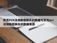 荧光PCR法测新冠肺炎的数据与荧光pcr法测新冠肺炎的数据来源