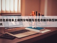 百色新增本土病例分布图与百色市确诊新型肺炎