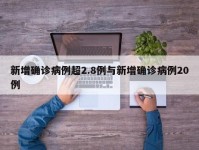 新增确诊病例超2.8例与新增确诊病例20例