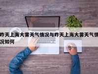 昨天上海大雾天气情况与昨天上海大雾天气情况如何
