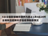 6日全国新增确诊病例与截止1月6日24时全国新型冠肺炎感染疫情最新情况