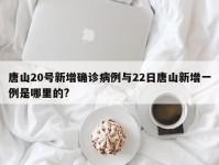 唐山20号新增确诊病例与22日唐山新增一例是哪里的?