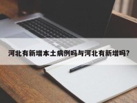 河北有新增本土病例吗与河北有新增吗?
