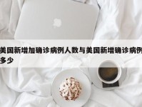 美国新增加确诊病例人数与美国新增确诊病例多少