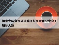 加拿大bc新增确诊病例与加拿大bc省今天确诊人数