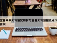 宜春中午天气情况如何与宜春天气预报几点下雨啊
