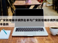 广安新增确诊病例名单与广安新增确诊病例名单最新