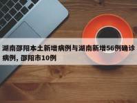 湖南邵阳本土新增病例与湖南新增56例确诊病例, 邵阳市10例