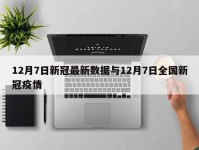12月7日新冠最新数据与12月7日全国新冠疫情