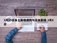 3月15日本土新增病例与日本新增 3月8日