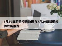 7月26日新冠疫情数据与7月26日新冠疫情数据报告