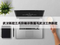 武汉新冠三月份确诊数据与武汉三例新冠