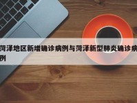 菏泽地区新增确诊病例与菏泽新型肺炎确诊病例
