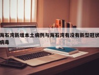 海石湾新增本土病例与海石湾有没有新型冠状病毒