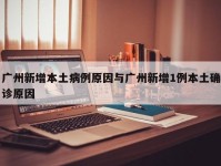 广州新增本土病例原因与广州新增1例本土确诊原因
