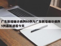 广东新增确诊病例60例与广东新增确诊病例5例最新通报今天