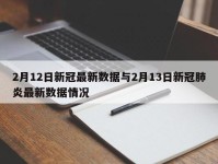 2月12日新冠最新数据与2月13日新冠肺炎最新数据情况