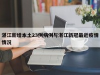 湛江新增本土23例病例与湛江新冠最近疫情情况