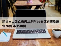 新增本土死亡病例12例与31省区市新增确诊76例 本土40例