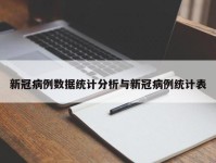 新冠病例数据统计分析与新冠病例统计表