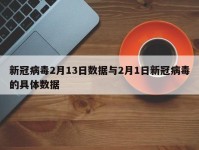 新冠病毒2月13日数据与2月1日新冠病毒的具体数据