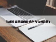 钦州昨日新增确诊病例与钦州最新1