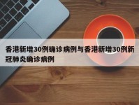 香港新增30例确诊病例与香港新增30例新冠肺炎确诊病例