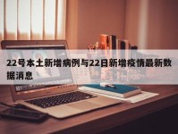 22号本土新增病例与22日新增疫情最新数据消息